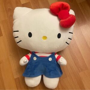 17 in - Hello Kitty Overall Outfit Big Plushie - Sanrio Fiesta Toy